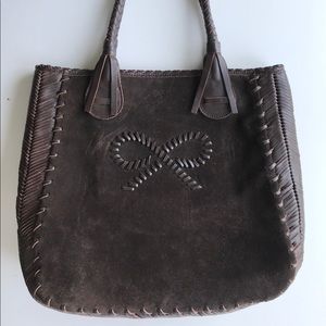 Anya Hindmarch Rare Suede zippered tote bag